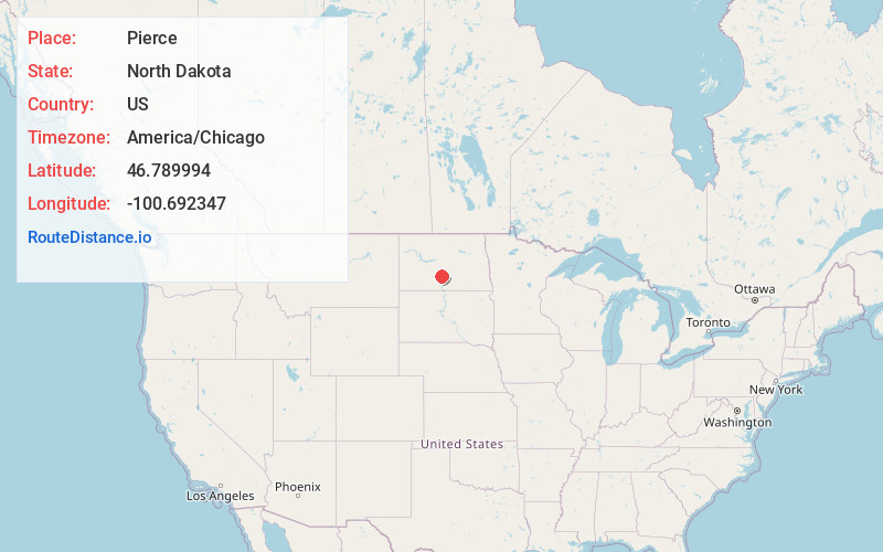 Map of Pierce
