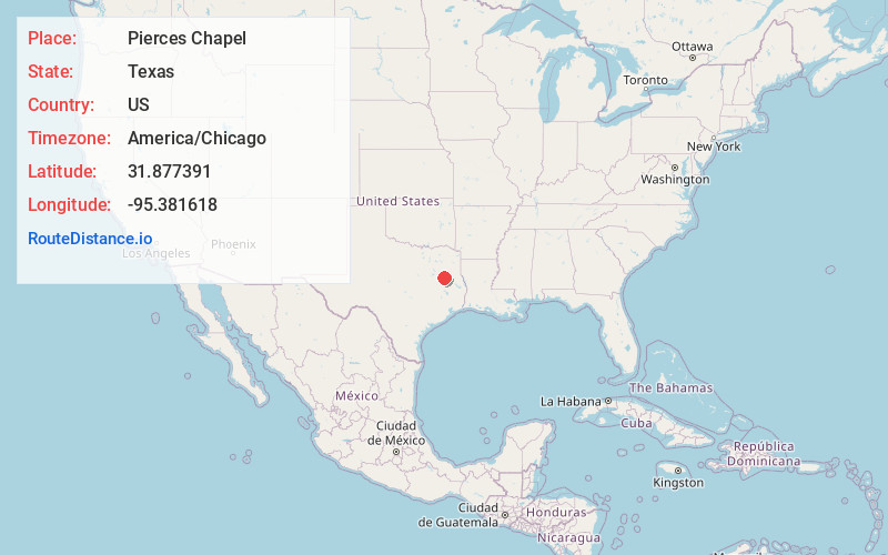 Map of Pierces Chapel
