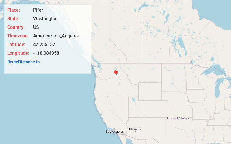 Map of Pifer