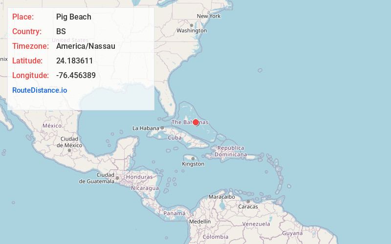 Map of Pig Beach