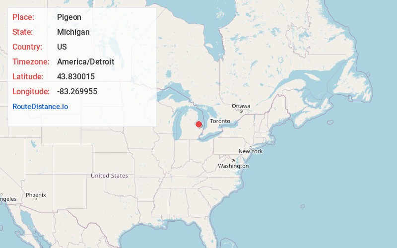 Map of Pigeon