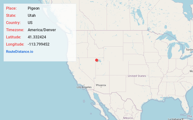 Map of Pigeon