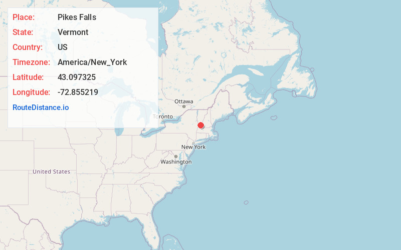 Map of Pikes Falls