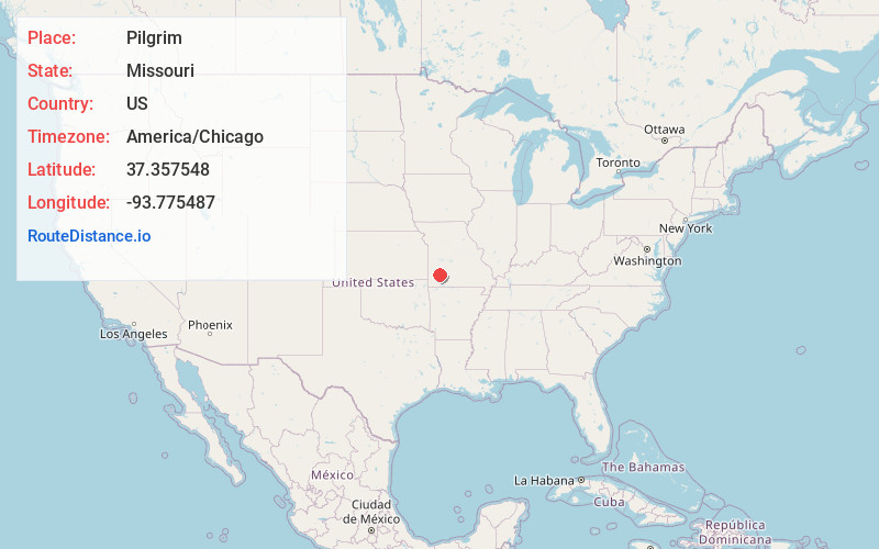 Map of Pilgrim