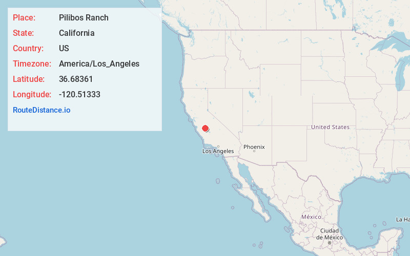 Map of Pilibos Ranch
