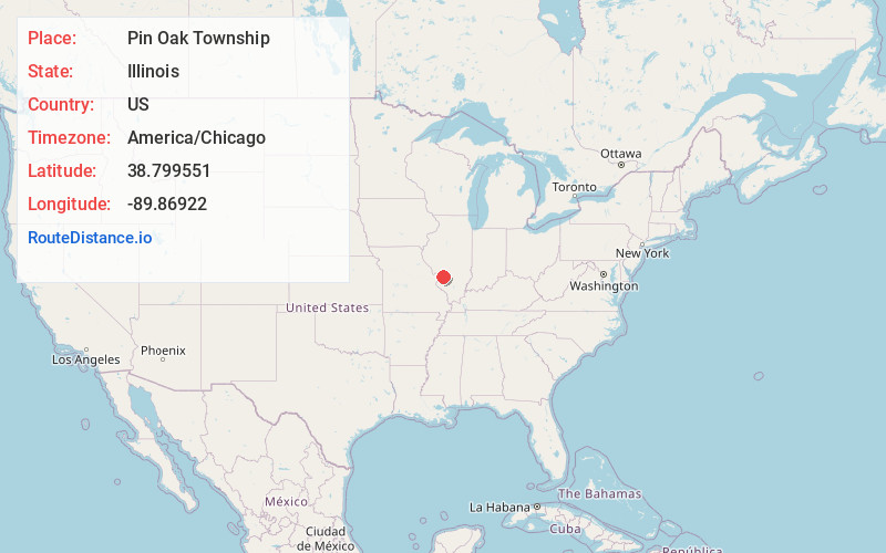 Map of Pin Oak Township