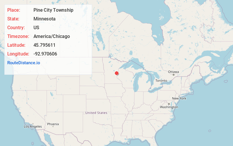 Map of Pine City Township