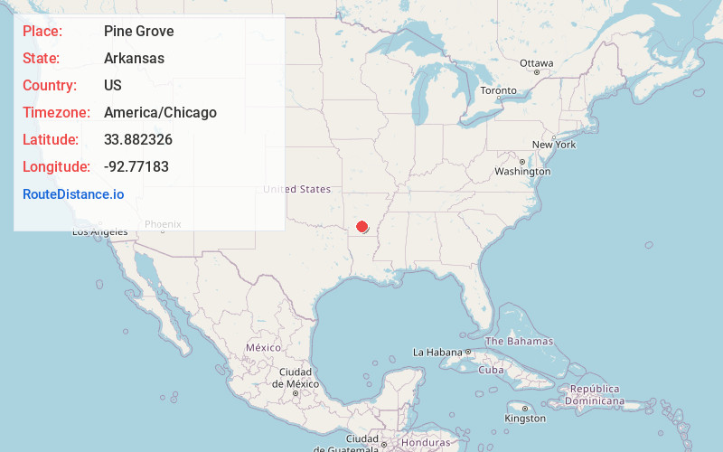 Map of Pine Grove