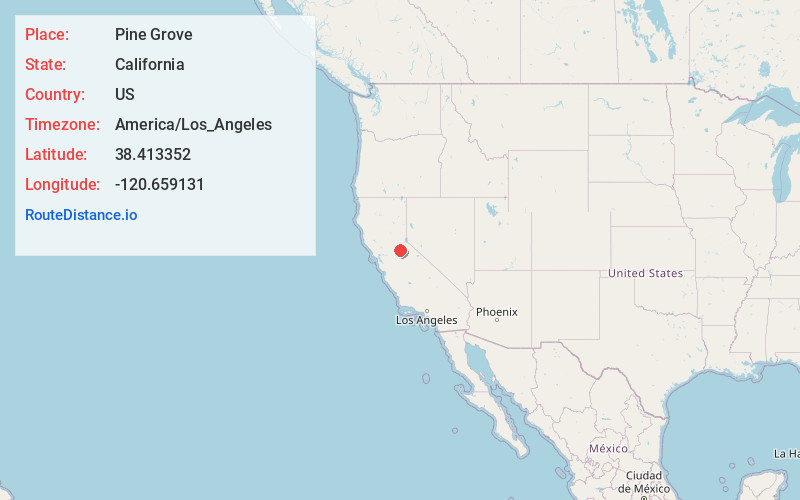 Map of Pine Grove