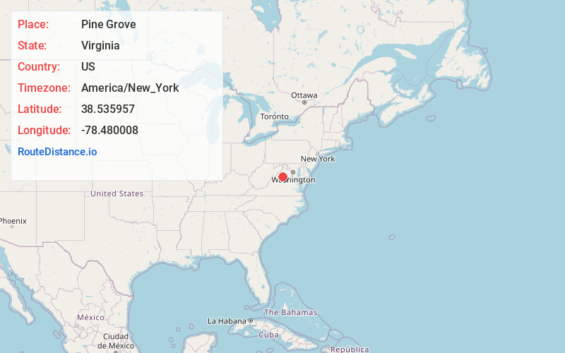 Map of Pine Grove