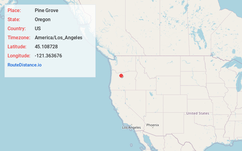 Map of Pine Grove