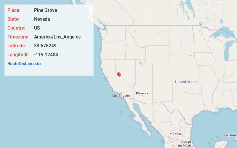 Map of Pine Grove