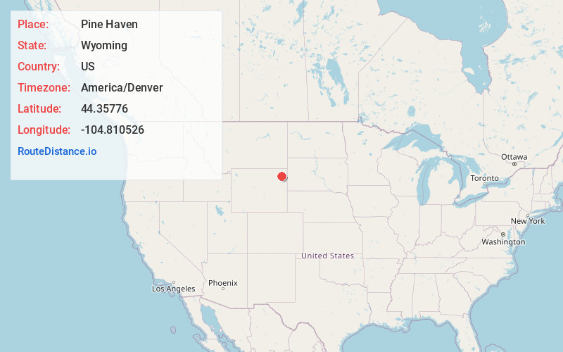 Map of Pine Haven