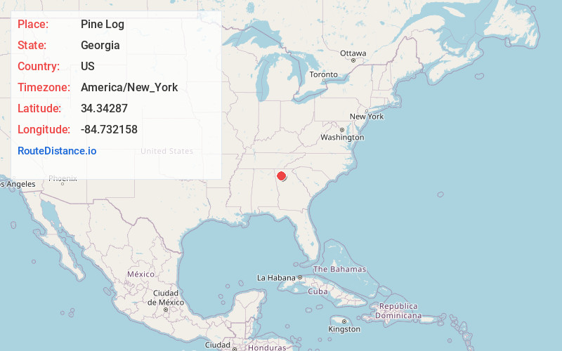 Map of Pine Log