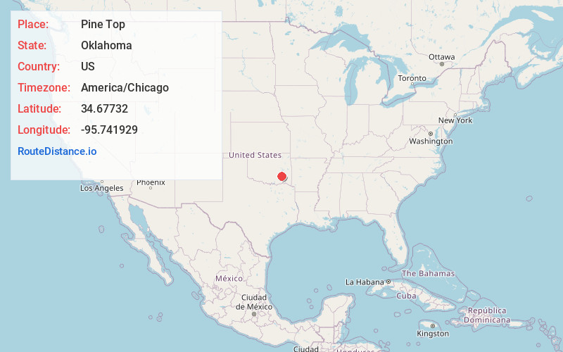 Map of Pine Top