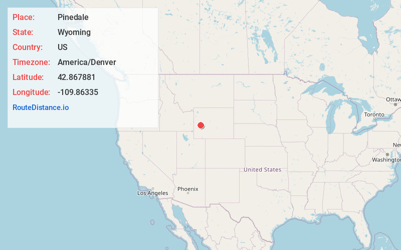 Map of Pinedale