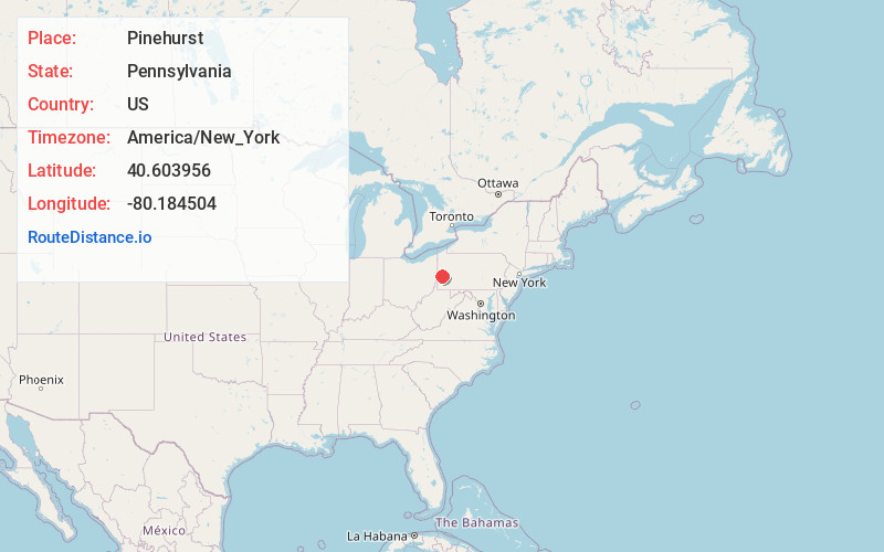 Map of Pinehurst