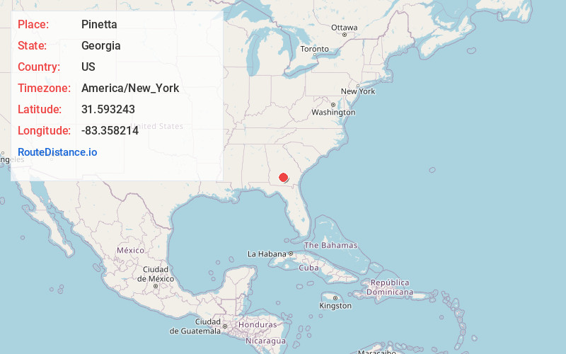 Map of Pinetta