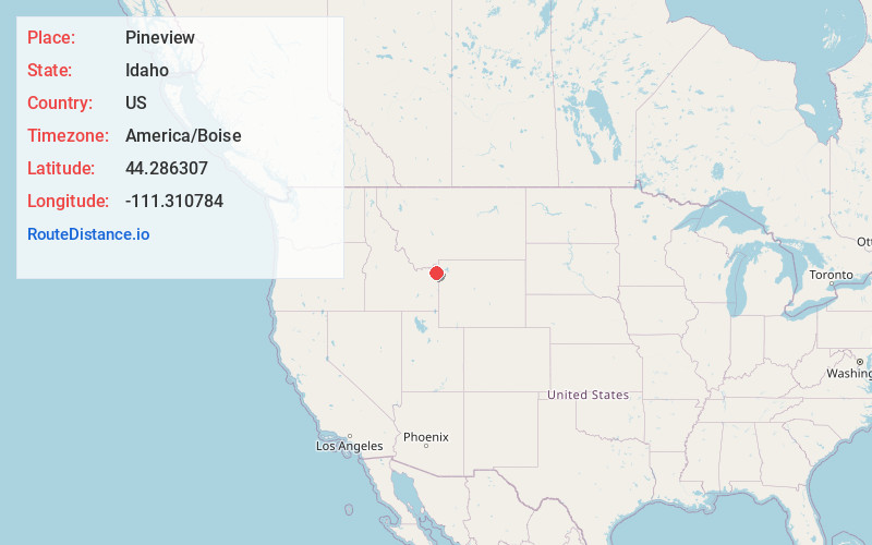 Map of Pineview