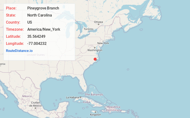 Map of Pineygrove Branch