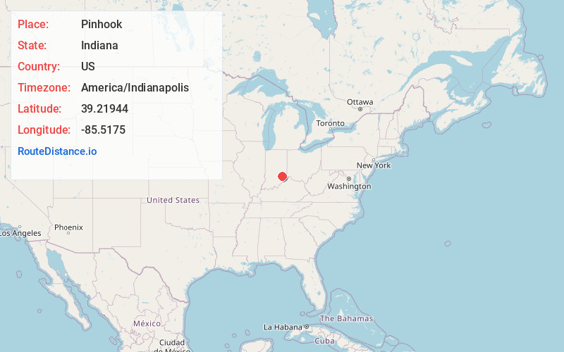 Map of Pinhook