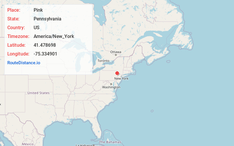 Map of Pink