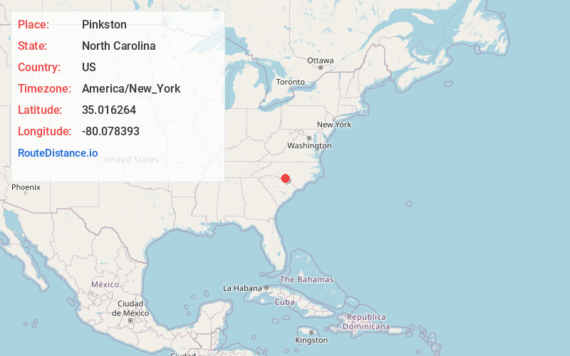 Map of Pinkston