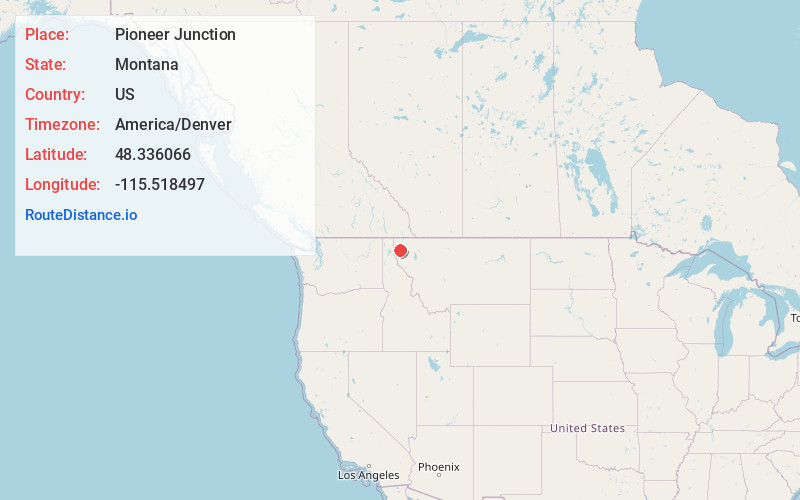 Map of Pioneer Junction