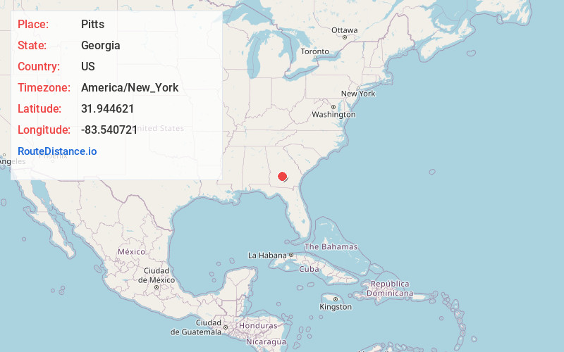 Map of Pitts