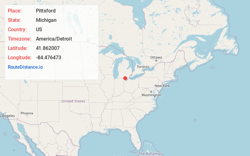 Map of Pittsford