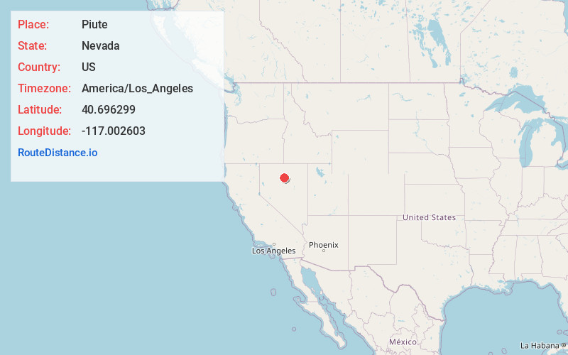Map of Piute