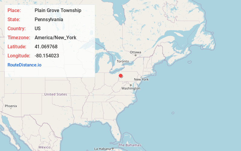 Map of Plain Grove Township