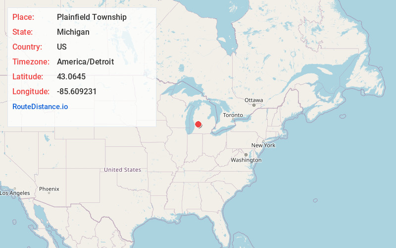 Map of Plainfield Township