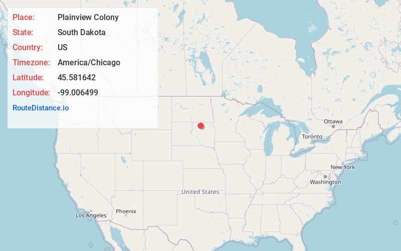 Map of Plainview Colony