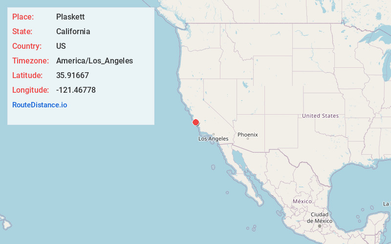 Map of Plaskett