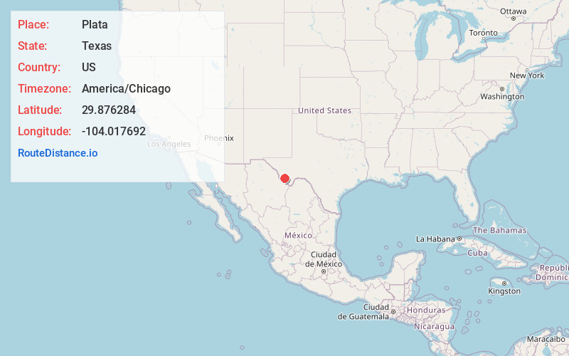 Map of Plata
