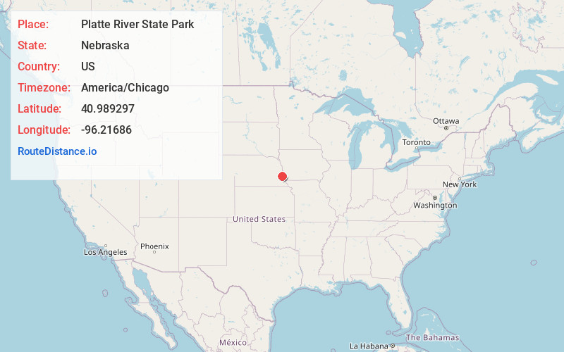 Map of Platte River State Park