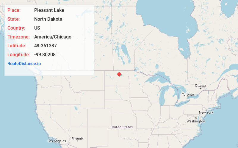 Map of Pleasant Lake