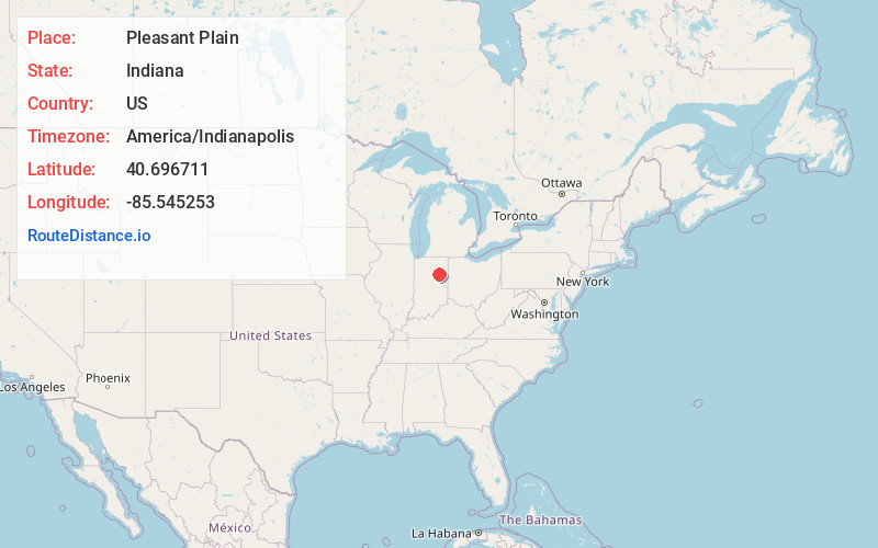 Map of Pleasant Plain