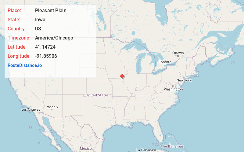 Map of Pleasant Plain