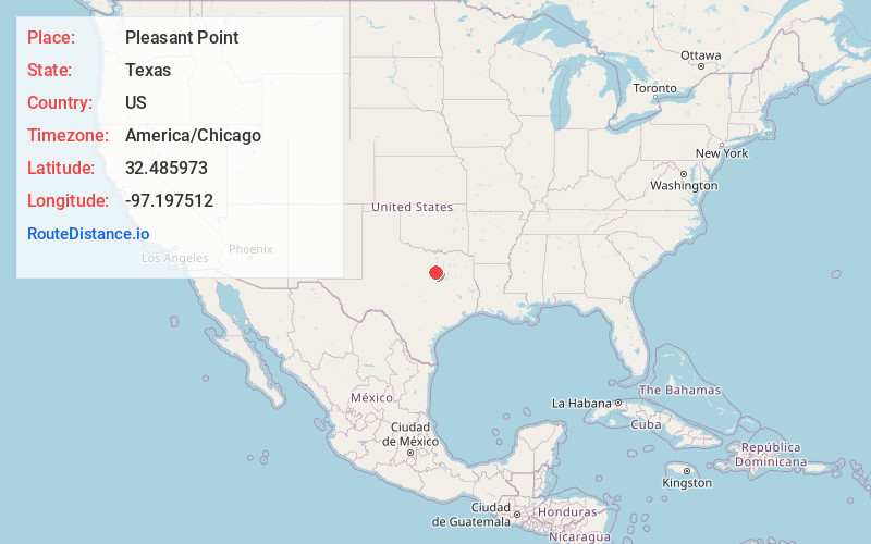 Map of Pleasant Point