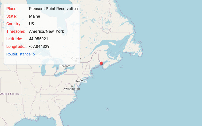 Map of Pleasant Point Reservation