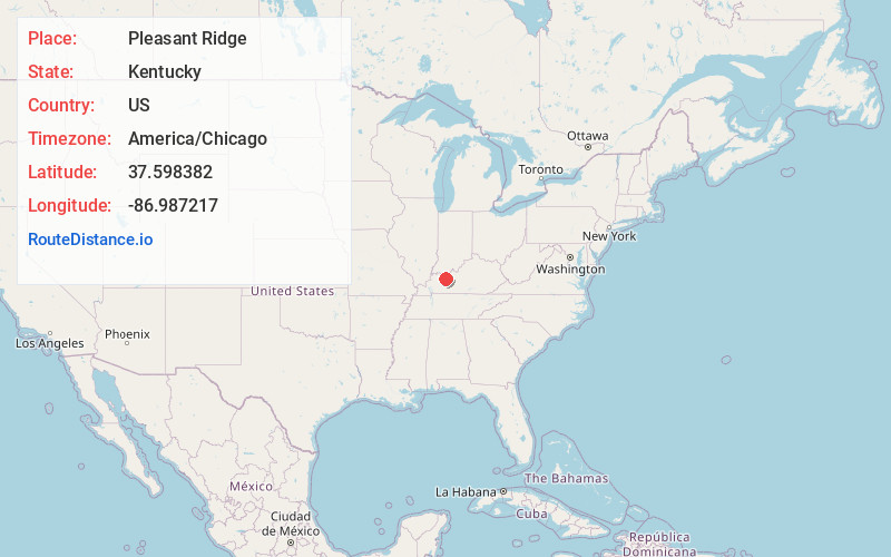 Map of Pleasant Ridge