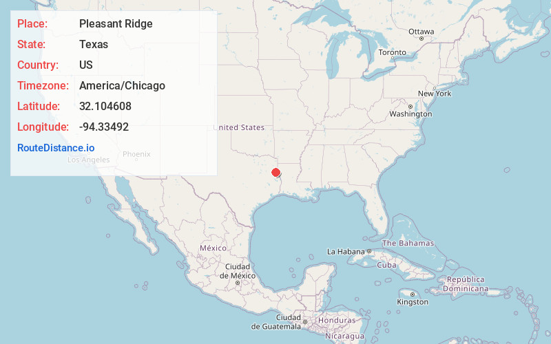 Map of Pleasant Ridge
