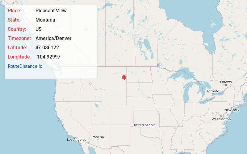 Map of Pleasant View