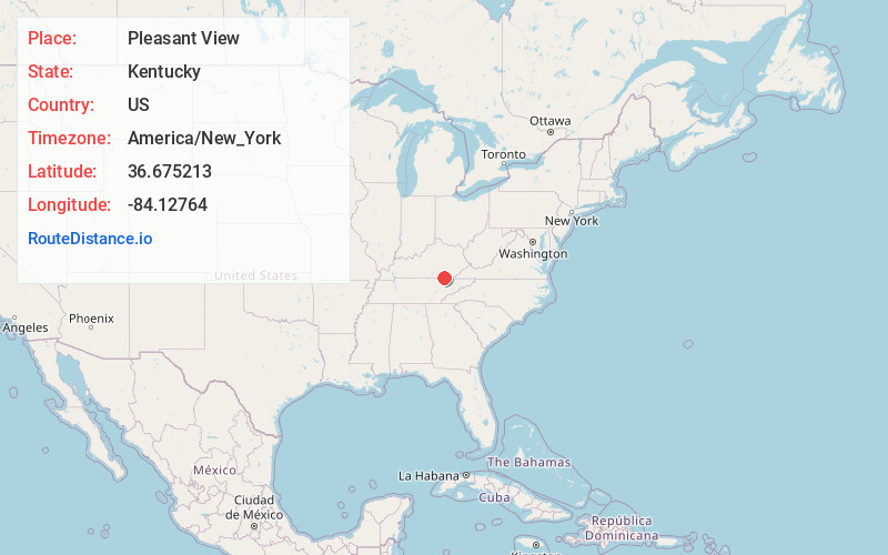 Map of Pleasant View