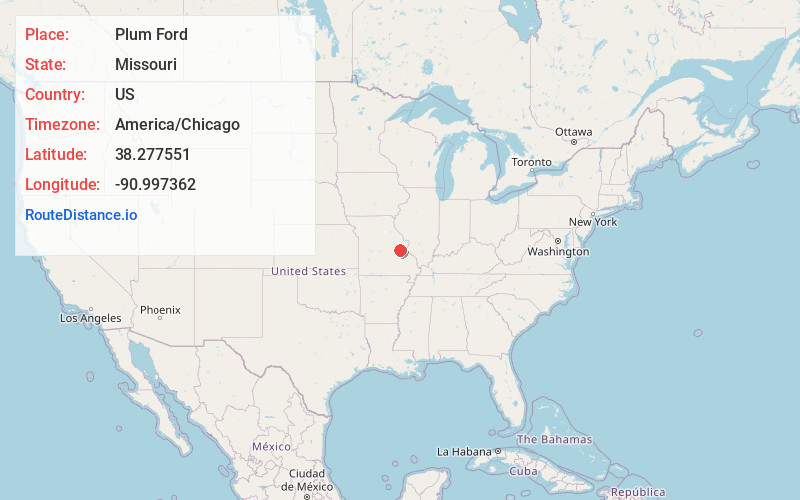 Map of Plum Ford