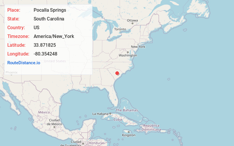 Map of Pocalla Springs