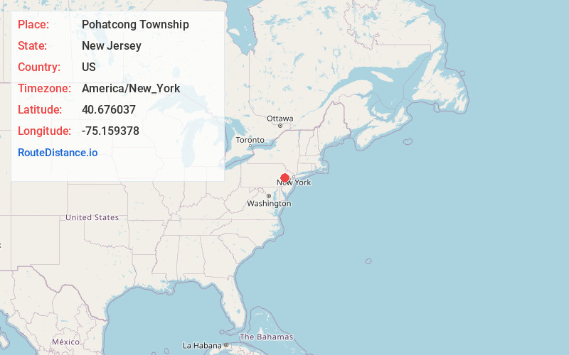 Map of Pohatcong Township
