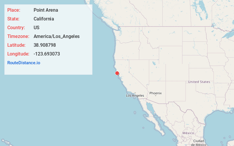 Map of Point Arena
